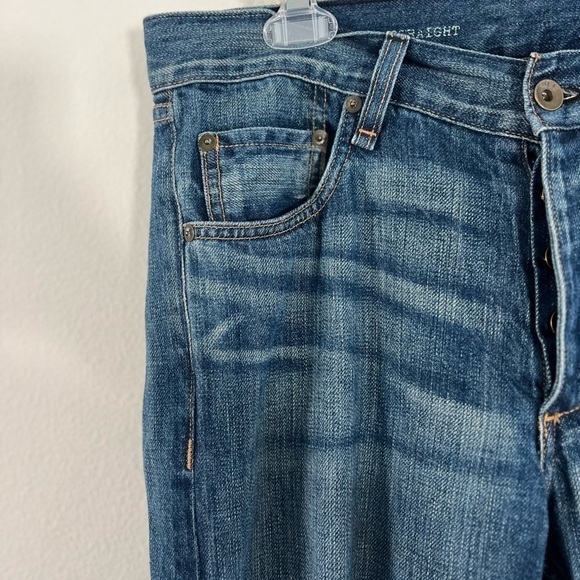 Rag & Bone RB 15x Slim Straight Tailored Workwear Denim Dumont Blue Jeans 31 - Picture 2 of 13